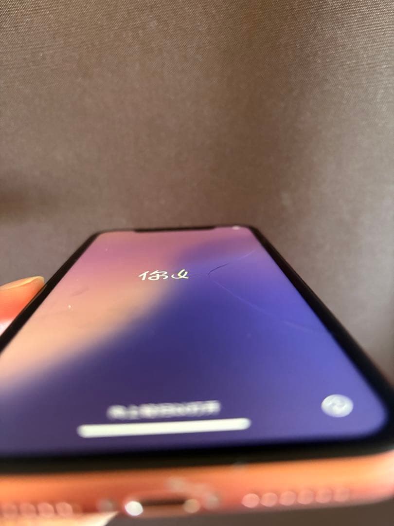 ジャンク品　【simロック解除済】iPhonexr コーラル