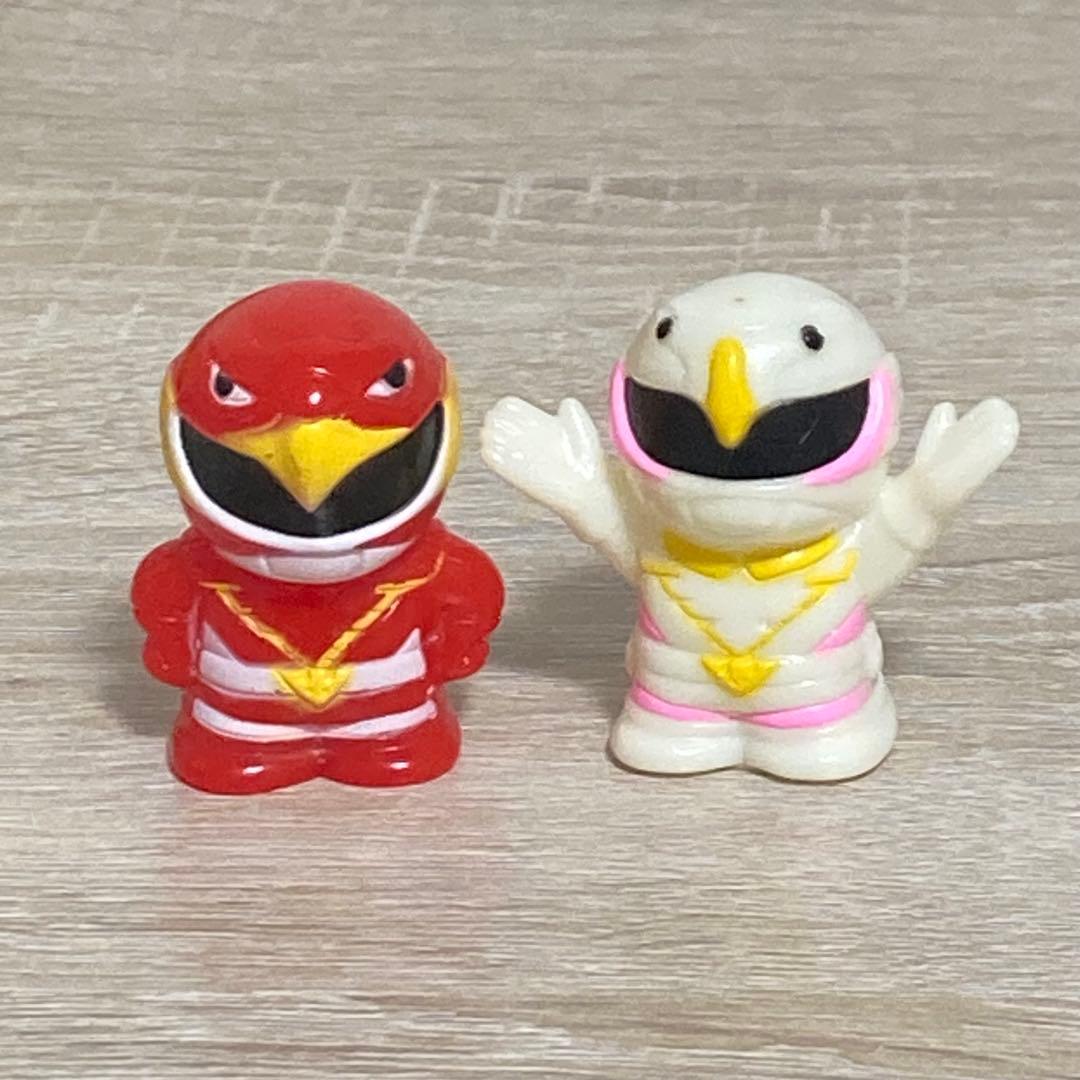 鳥人戦隊ジェットマン　レッドホーク　ホワイトスワン　指人形