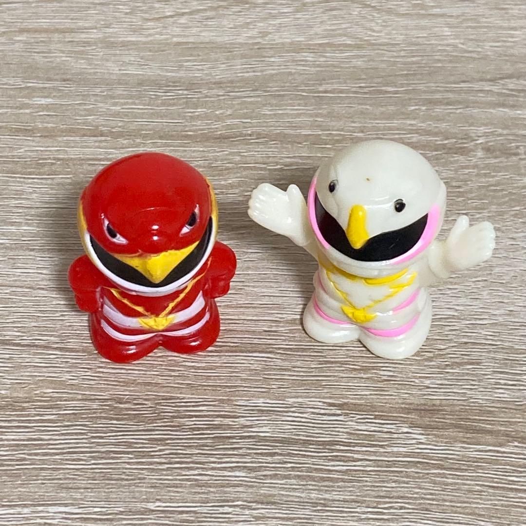 鳥人戦隊ジェットマン　レッドホーク　ホワイトスワン　指人形