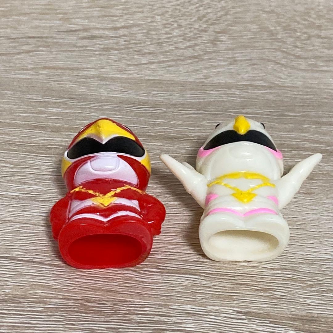 鳥人戦隊ジェットマン　レッドホーク　ホワイトスワン　指人形