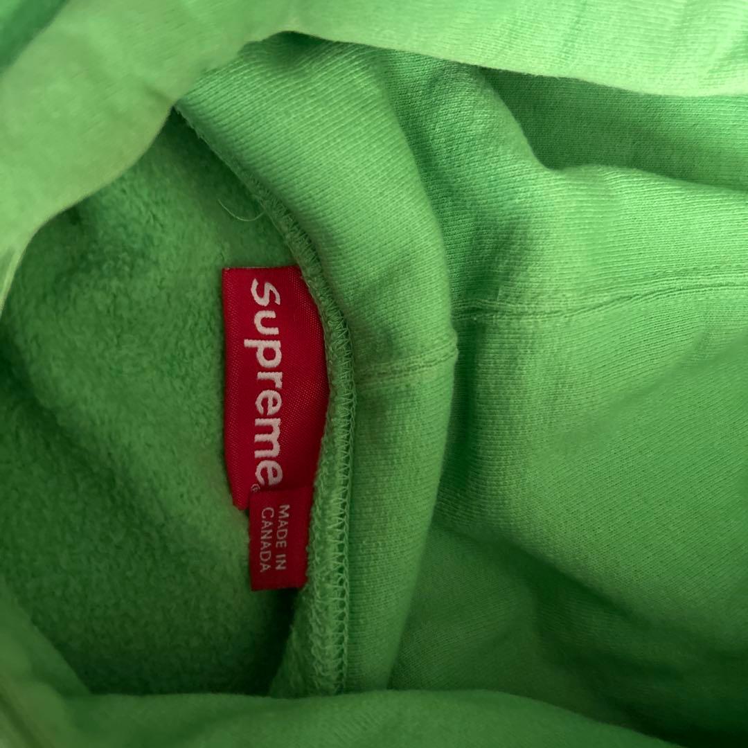Supreme グリーン フード付きパーカー