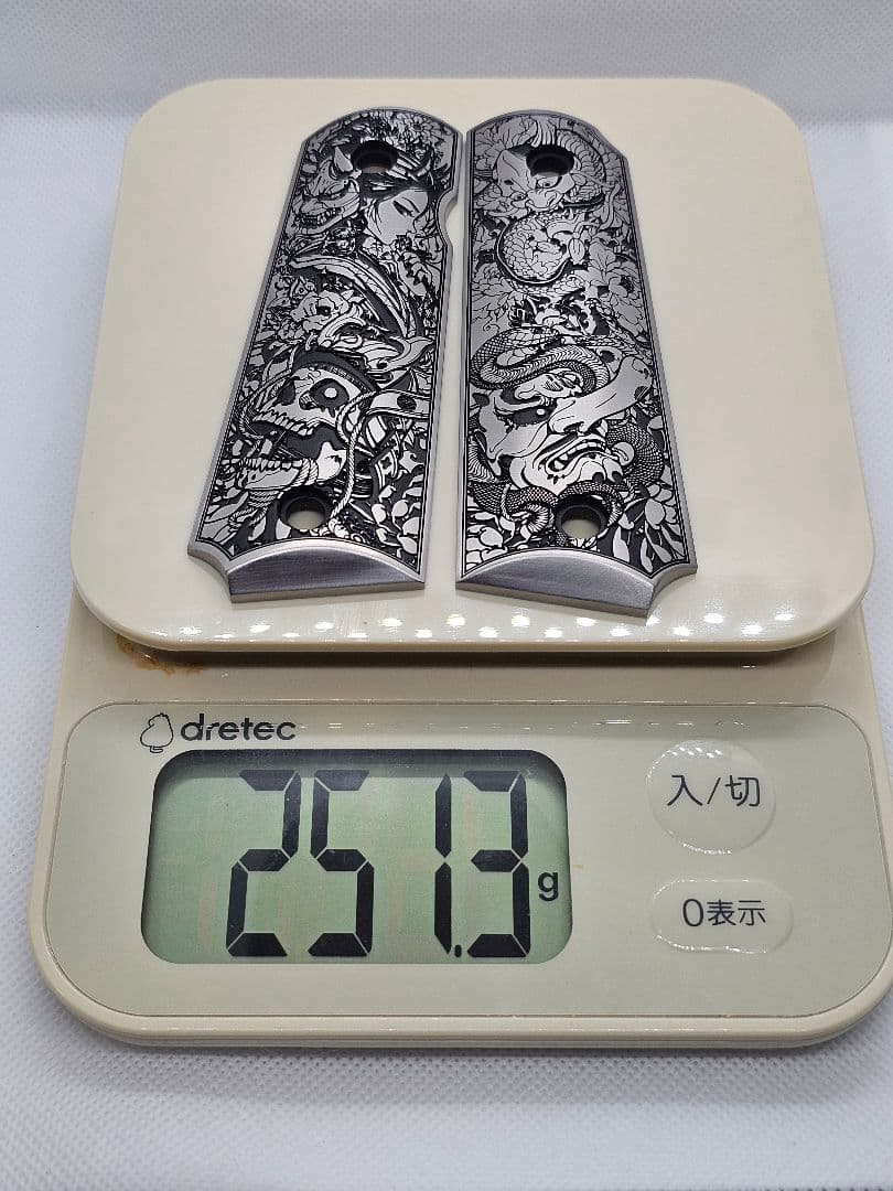 【解薬工芸】カバメントシリーズ用 金属製グリップ オーダーメイド　サンプル