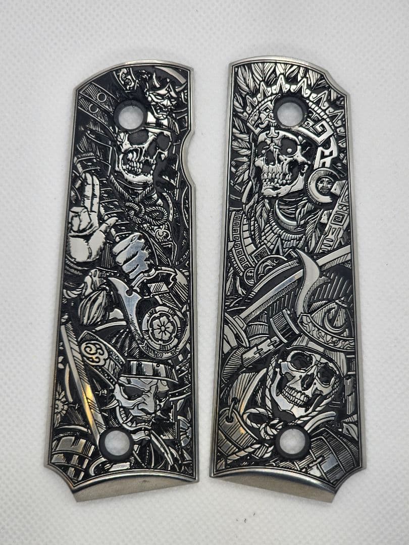 【解薬工芸】カバメントシリーズ用 金属製グリップ オーダーメイド　サンプル