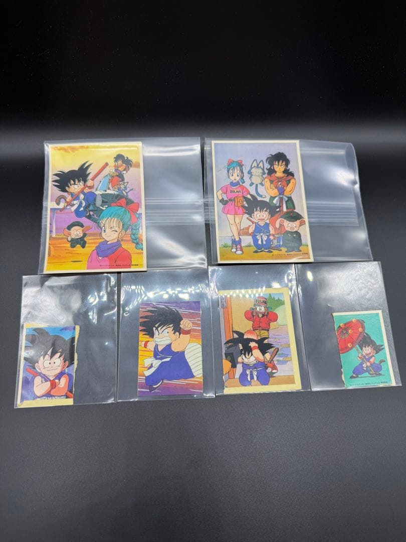 ドラゴンボール 初期 当時物シール 5枚セット 昭和レトロ レア　アマダ