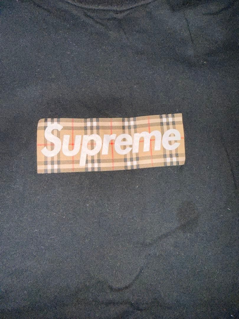 Supreme × Burberry Box Logo Tee