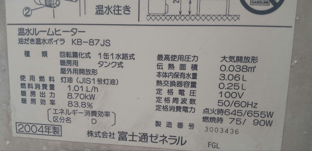 【可動品】FUJITSU ホットマン室外機