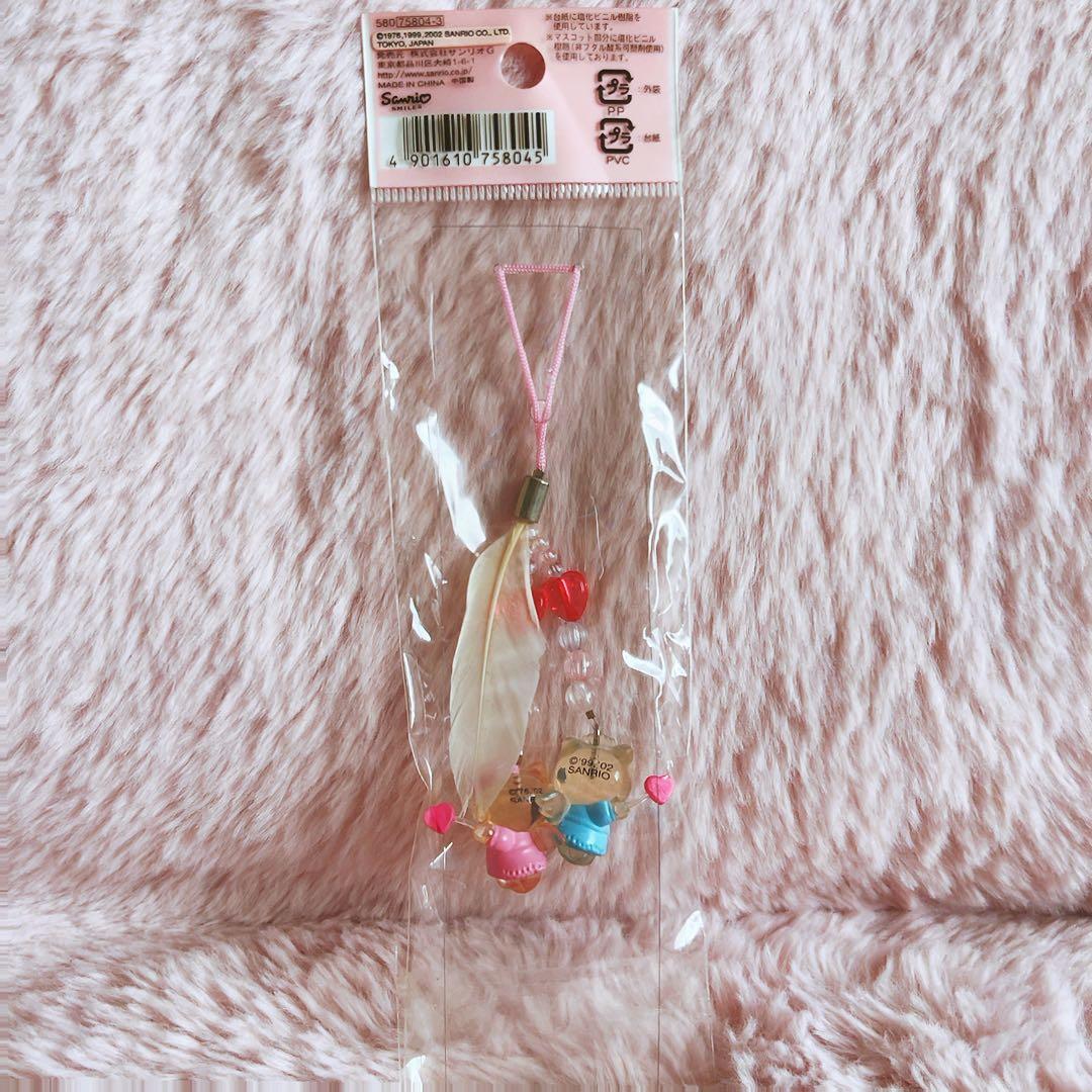 希少レア　ハローキティ　ダニエル　エンジェル　キューピット　ハート　ストラップ