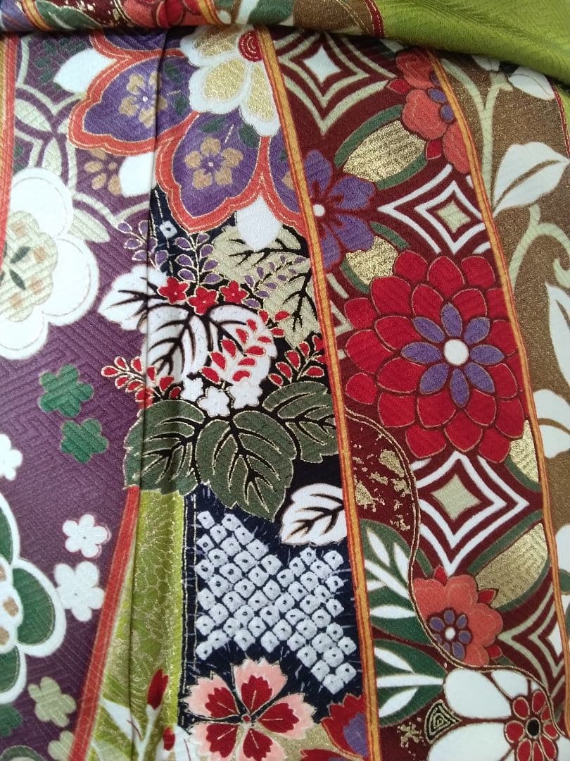 振袖フルセット、正絹、成人式、重ね衿、帯揚げ帯締め、西陣袋帯、襦袢