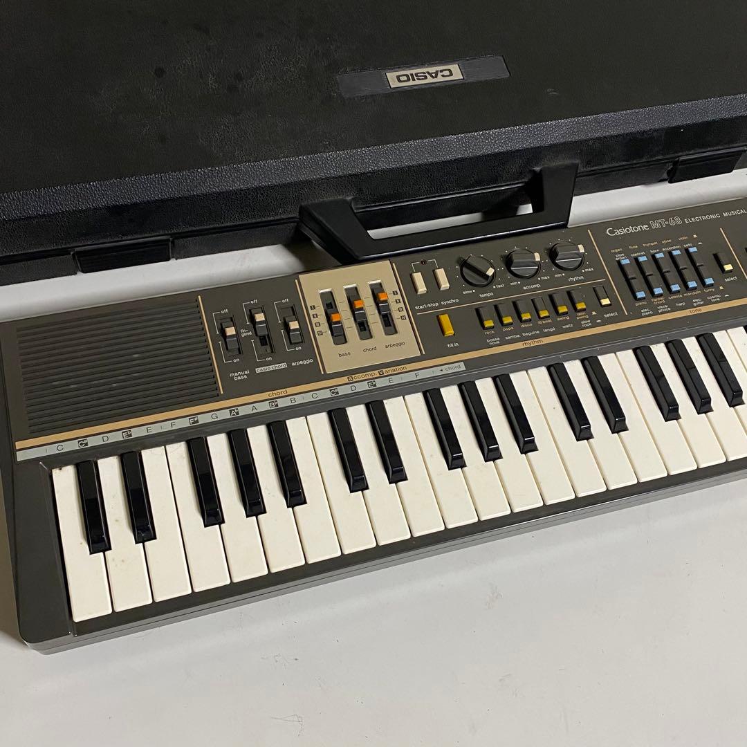 動作確認済み CASIO Casiotone MT-68 日本製 ケース付き