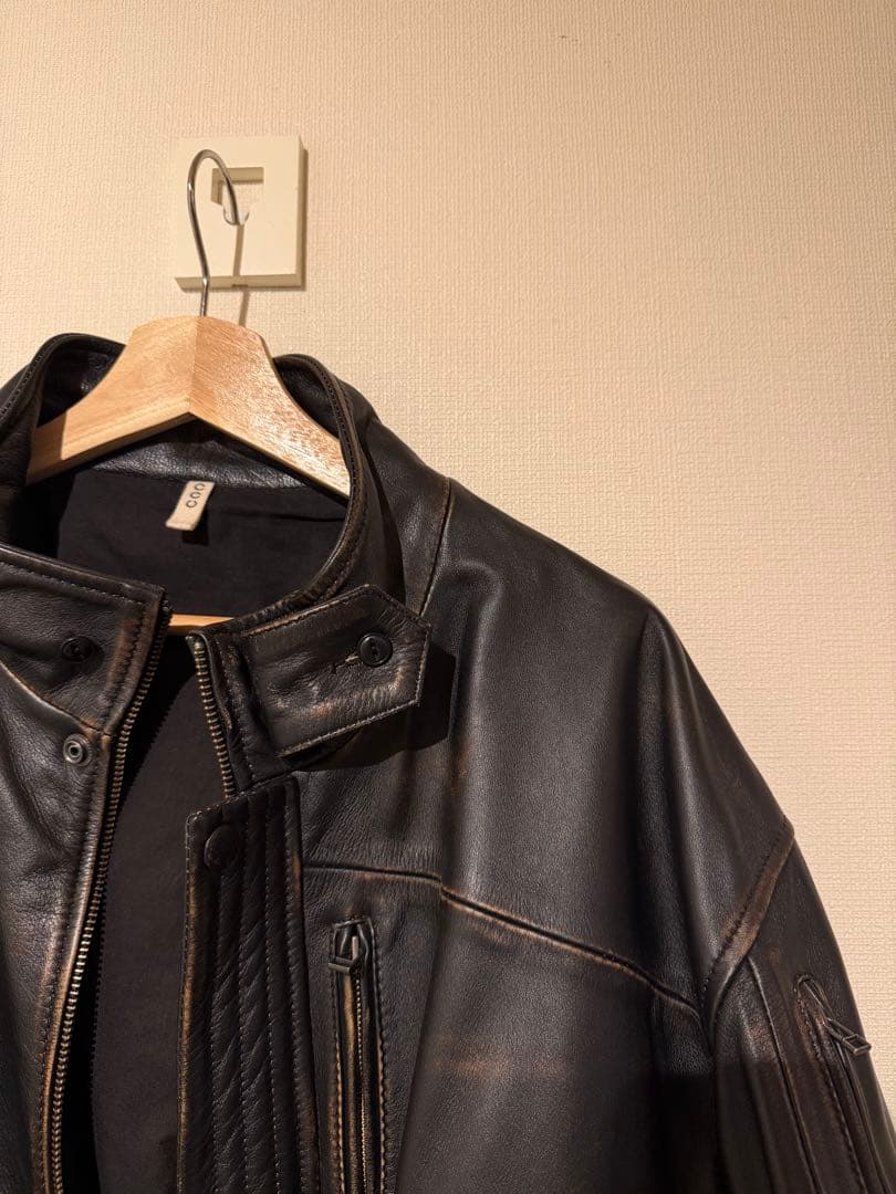 CCU / MORGAN BOMBER JACKET レザージャケット