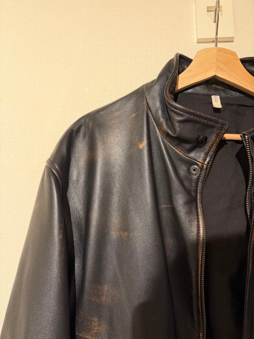 CCU / MORGAN BOMBER JACKET レザージャケット