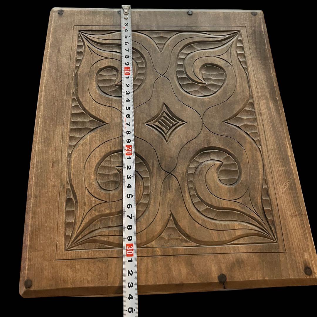 アイヌ 木彫り 小引き出し 小物　木製 引き出し チェスト ビンテージ　入手困難