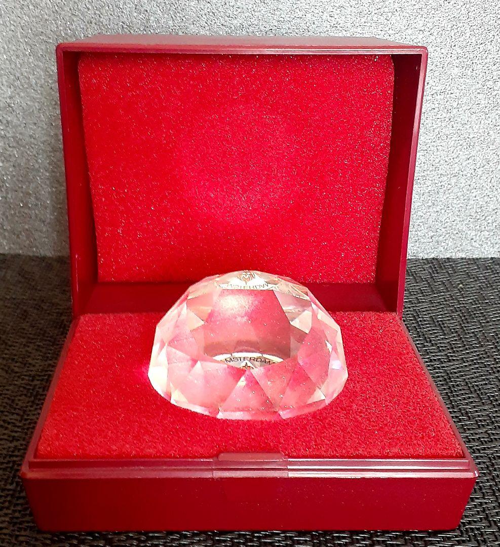 【Swarovski　スワロフスキー】クリスタル　ペーパーウェイト　共箱　文房具