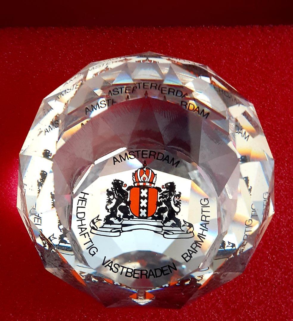 【Swarovski　スワロフスキー】クリスタル　ペーパーウェイト　共箱　文房具