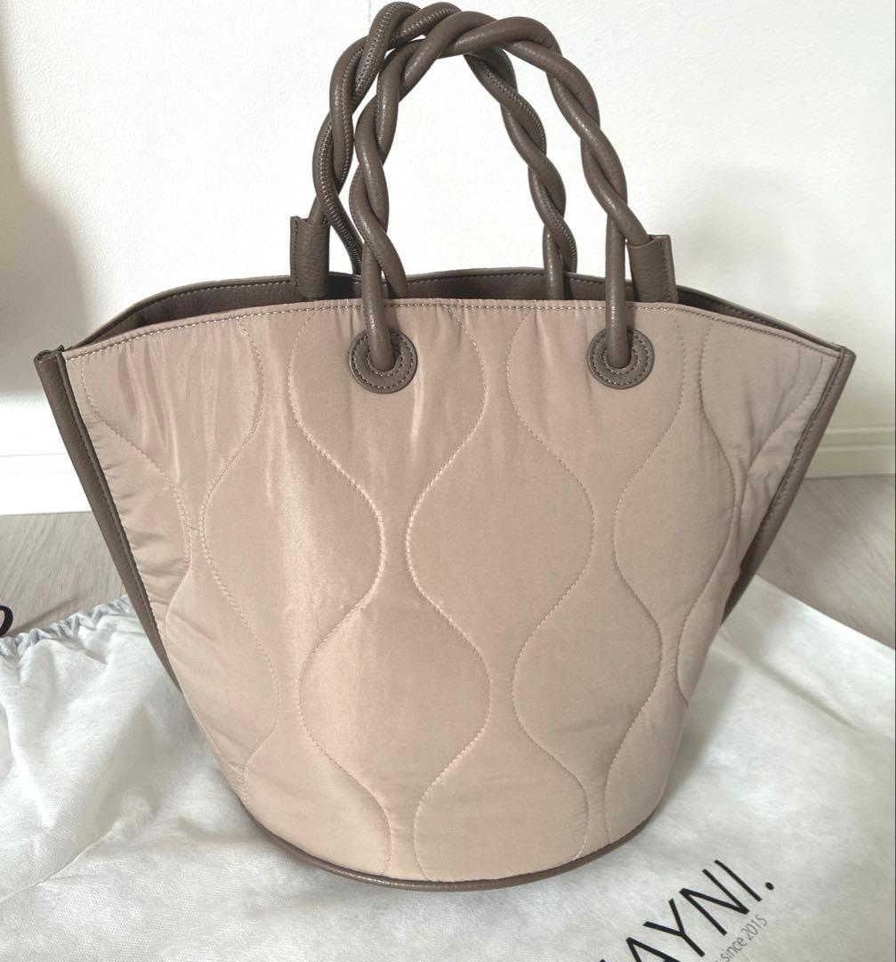 ヘイニ　HAYNI トートバッグ ツイストハンドル A4 グレージュ ロルデ　M