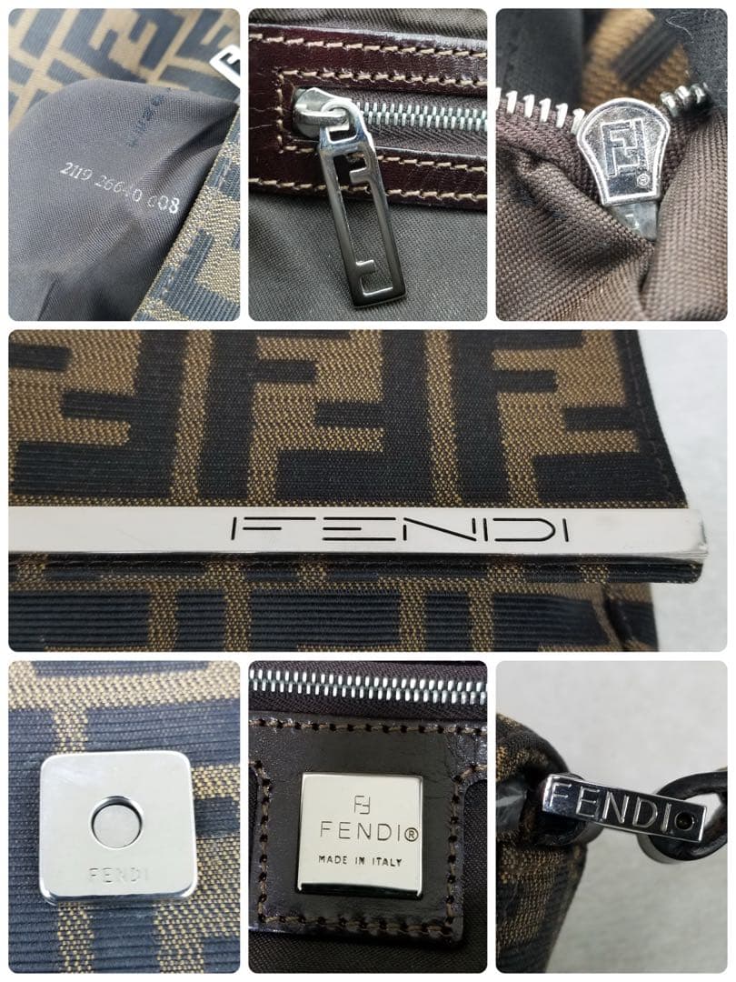 Fendi バケット ズッカ柄　ワンショルダーバッグ