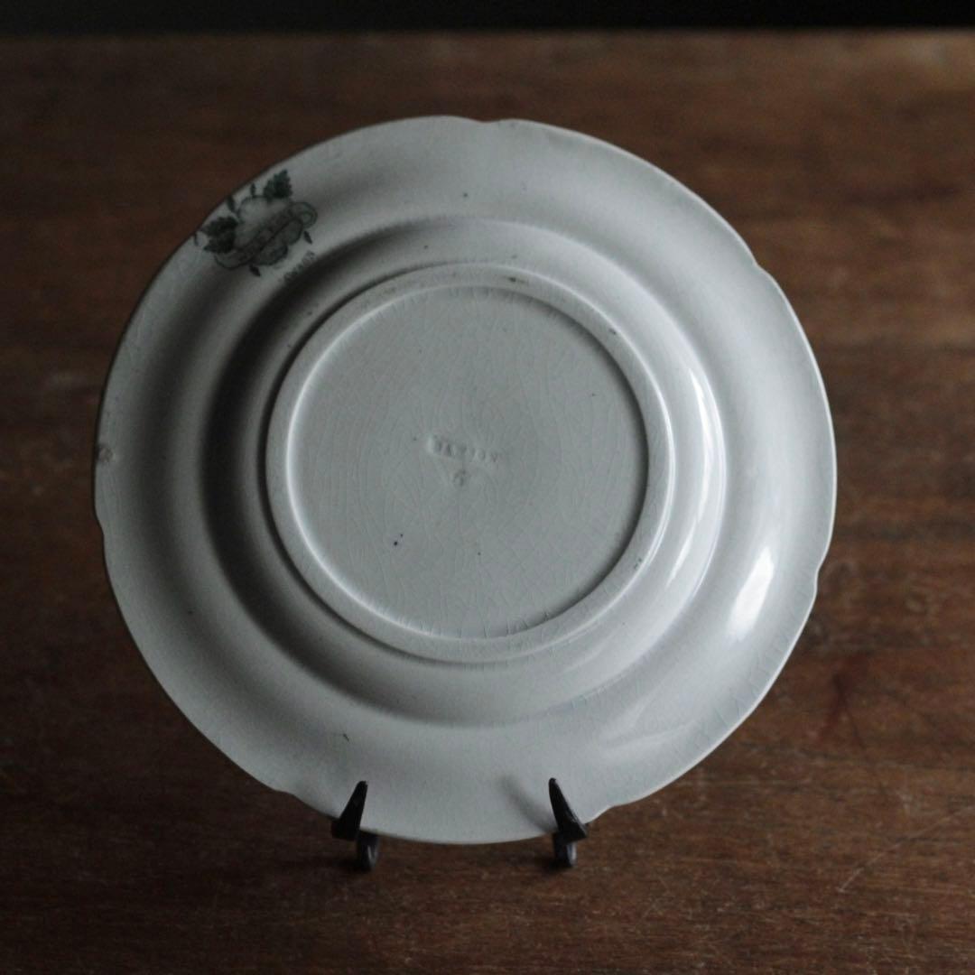 銅板転写 皿 DAWSON 古道具 アンティーク ブロカント