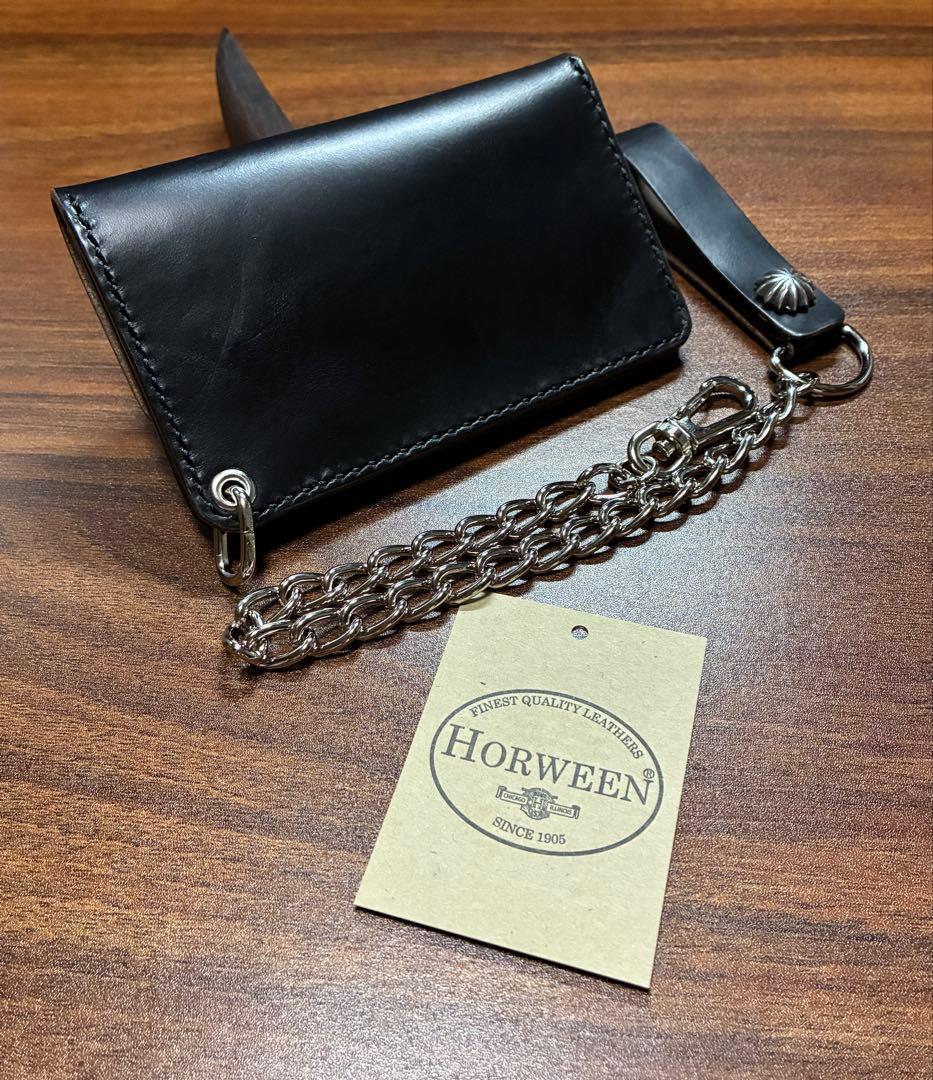 本革牛革コンパクトトラッカーウォレット