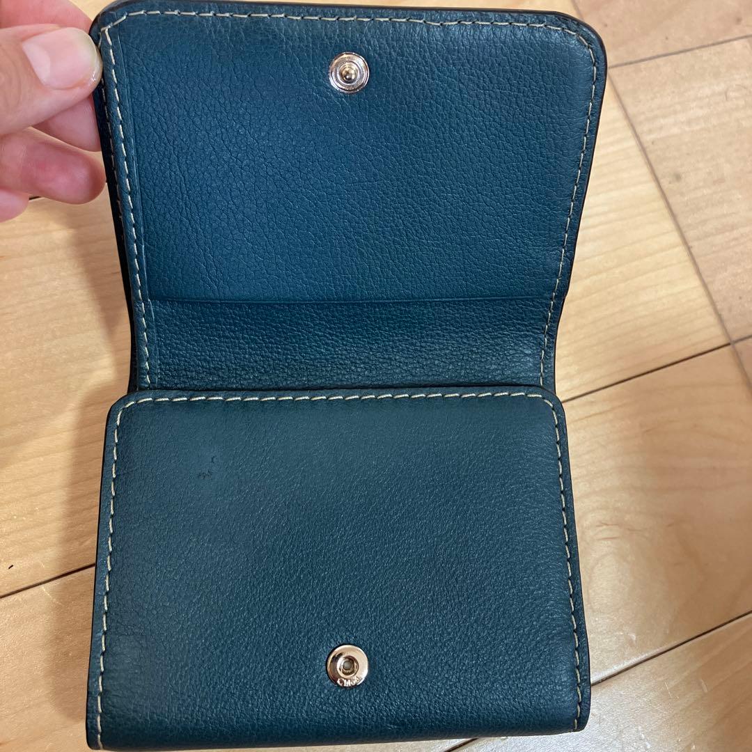 新品　クロエ　Chloe三つ折り財布　グリーン