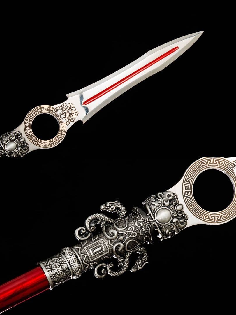 【赤天突起】古兵器 武具 手鍛造打 武蔵 銃 槍 鑑賞用 贈り物 武士道