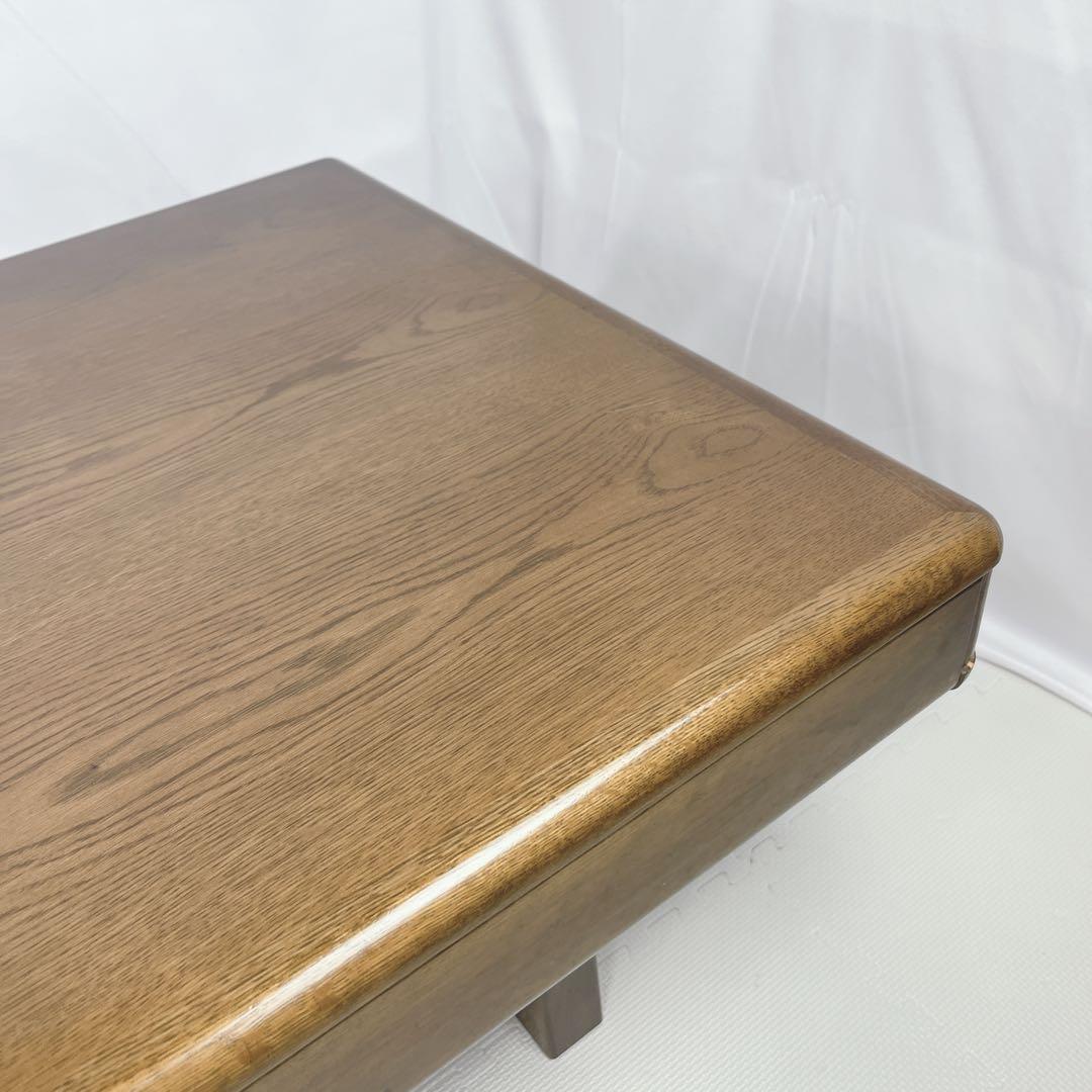 カリモク 引き出し付き 木製ダイニングテーブル ローテーブル ビンテージ