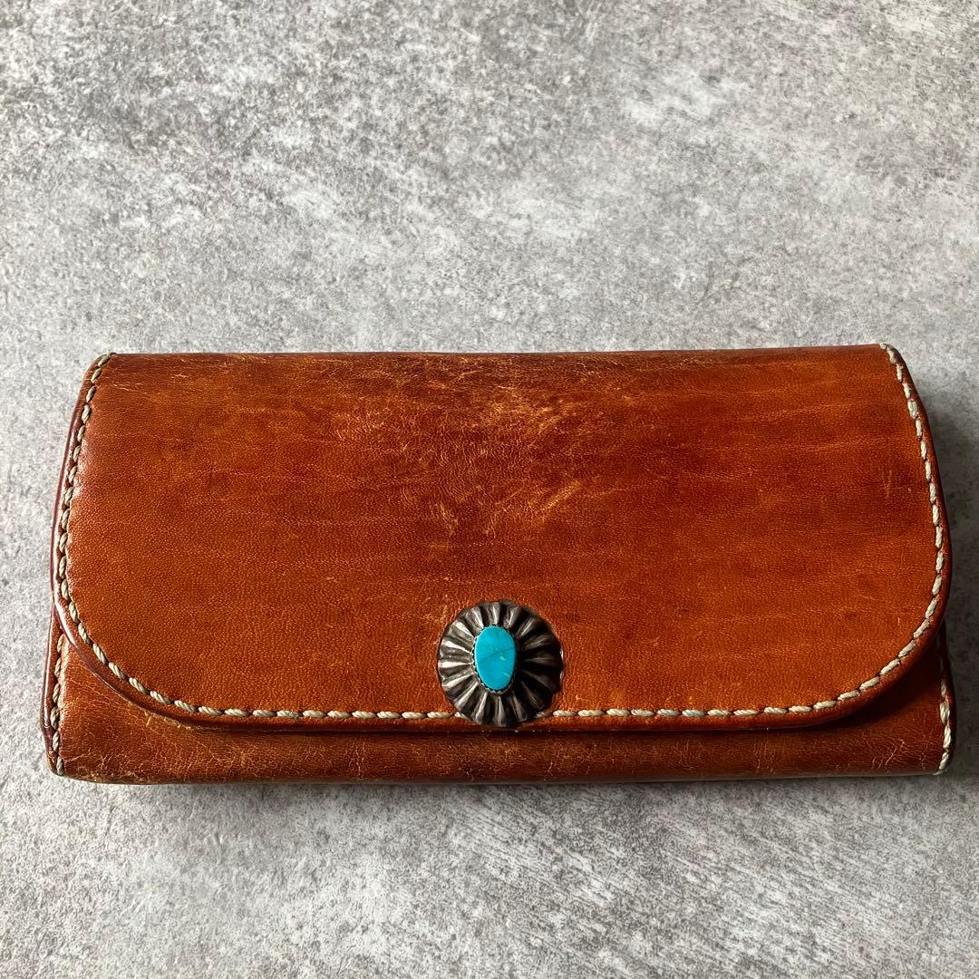 ラッキージョン　長財布　ターコイズ