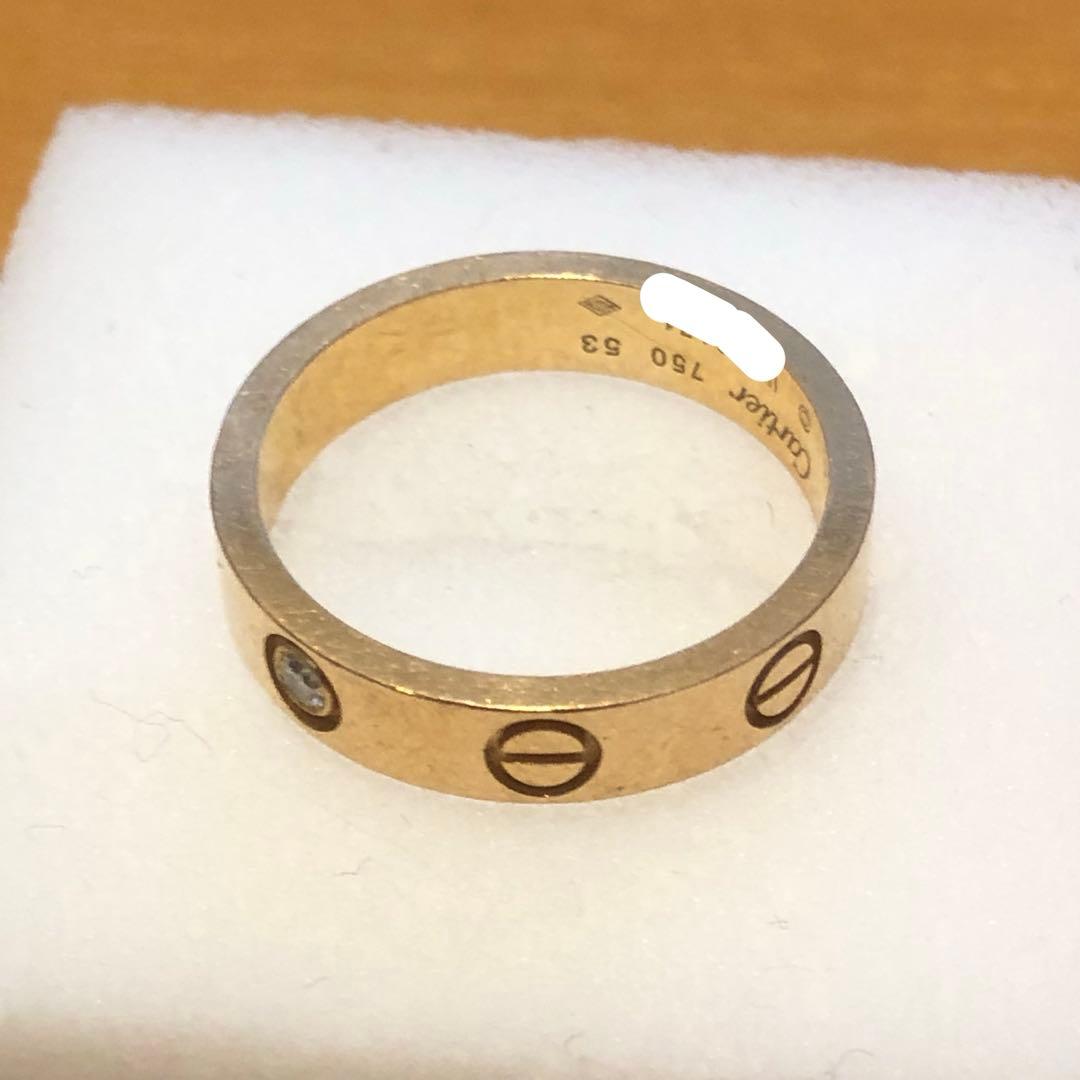 750カルティエ1Pダイヤラブリング #53 138H2601