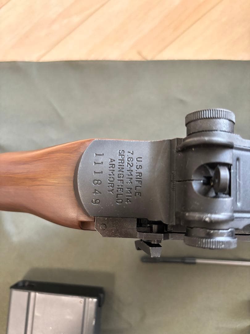 【電動エアーガン】U.S.ライフル『M14』《ウッドタイプ》【値段交渉可】