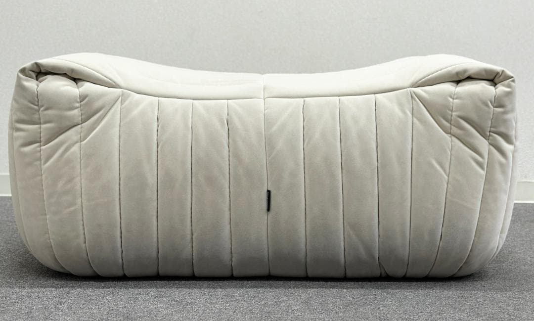 ■リーン・ロゼ■ロゼサンドラ　パフ　オットマン　オフホワイト系　クッションソファ