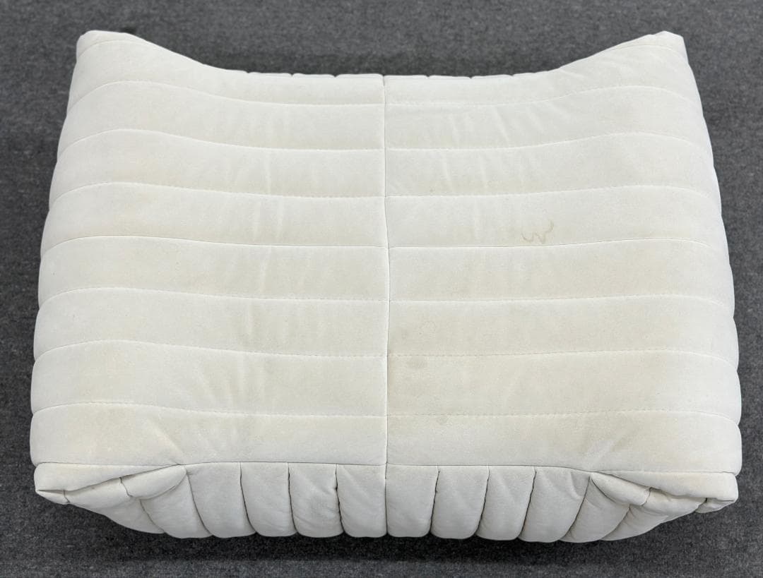 ■リーン・ロゼ■ロゼサンドラ　パフ　オットマン　オフホワイト系　クッションソファ