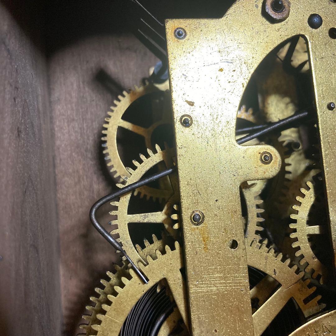 アンソニア　壁掛け　ボンボン時計　明治　振り子