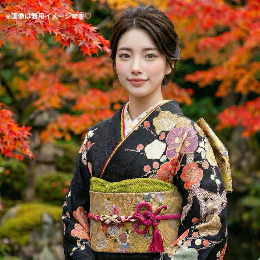 梅模様が可愛らしい♡振袖フルセット　成人式前撮り