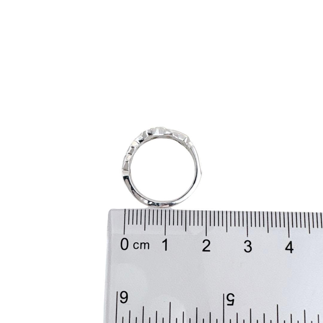 【光沢艶感仕上げ】ティファニー トリプルラビングハート シルバー リング 7号