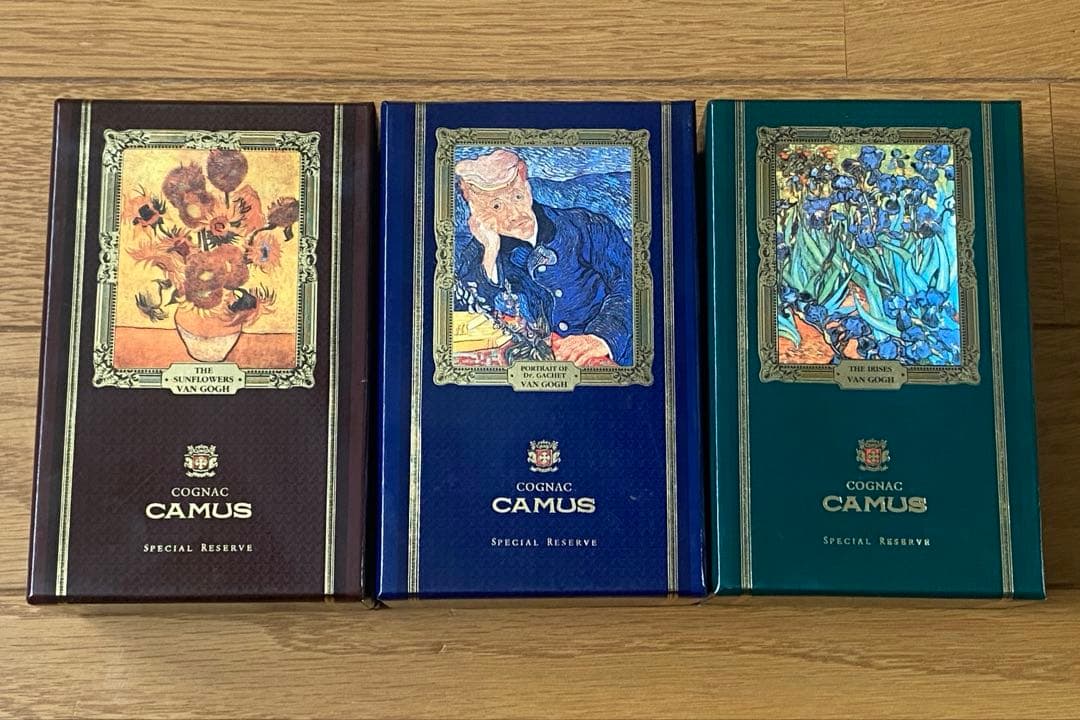 ゴッホ絵画デザイン ブランデー 3本セット