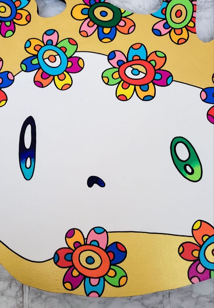 ★鈴木哲也★合板(670×630mm)アクリル原画1点物★送料無料#136