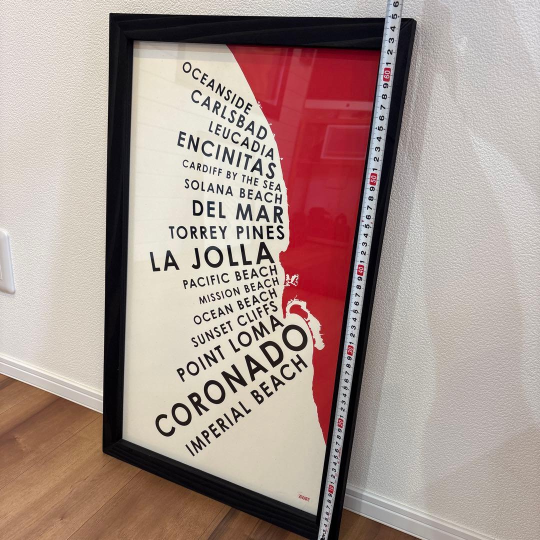 【セット商品】Orange&Parkアート（額あり）&カリフォルニアサインアート