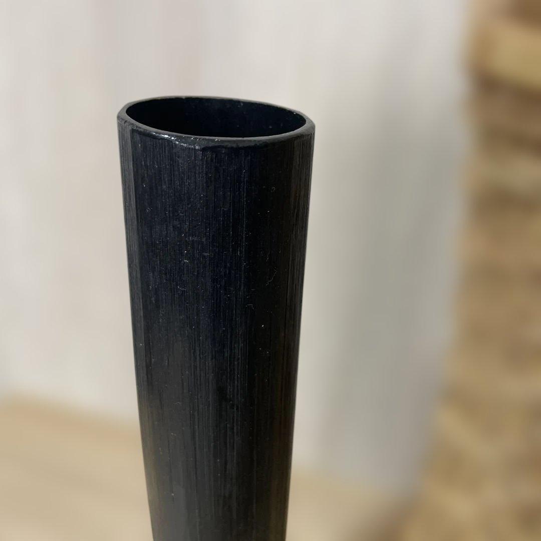 竹製細長い筒型花器花入杵籠円能斉好茶道具茶道古物花器一輪挿し. 竹宝斋Ln234