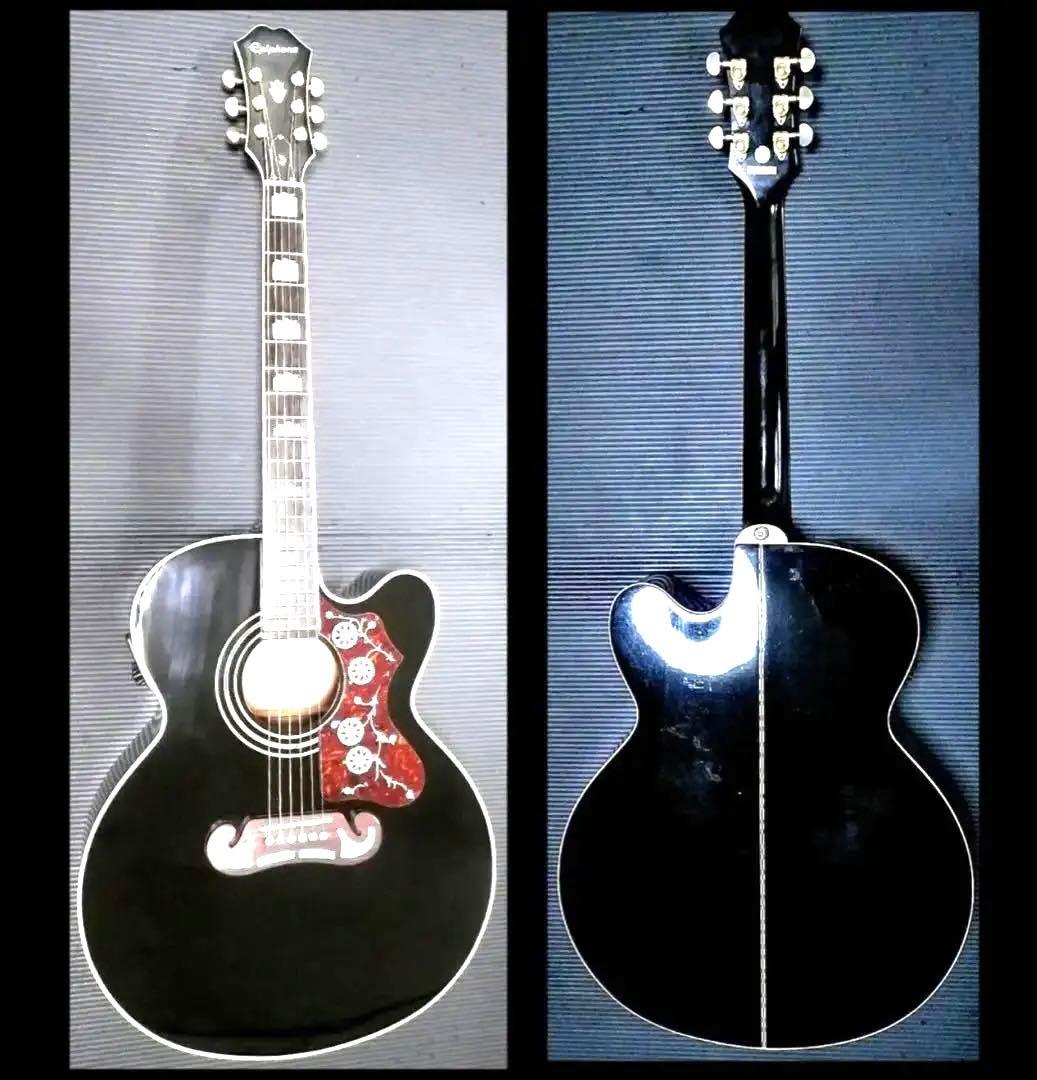 Epiphone EJ-200SCE BLK エレアコ