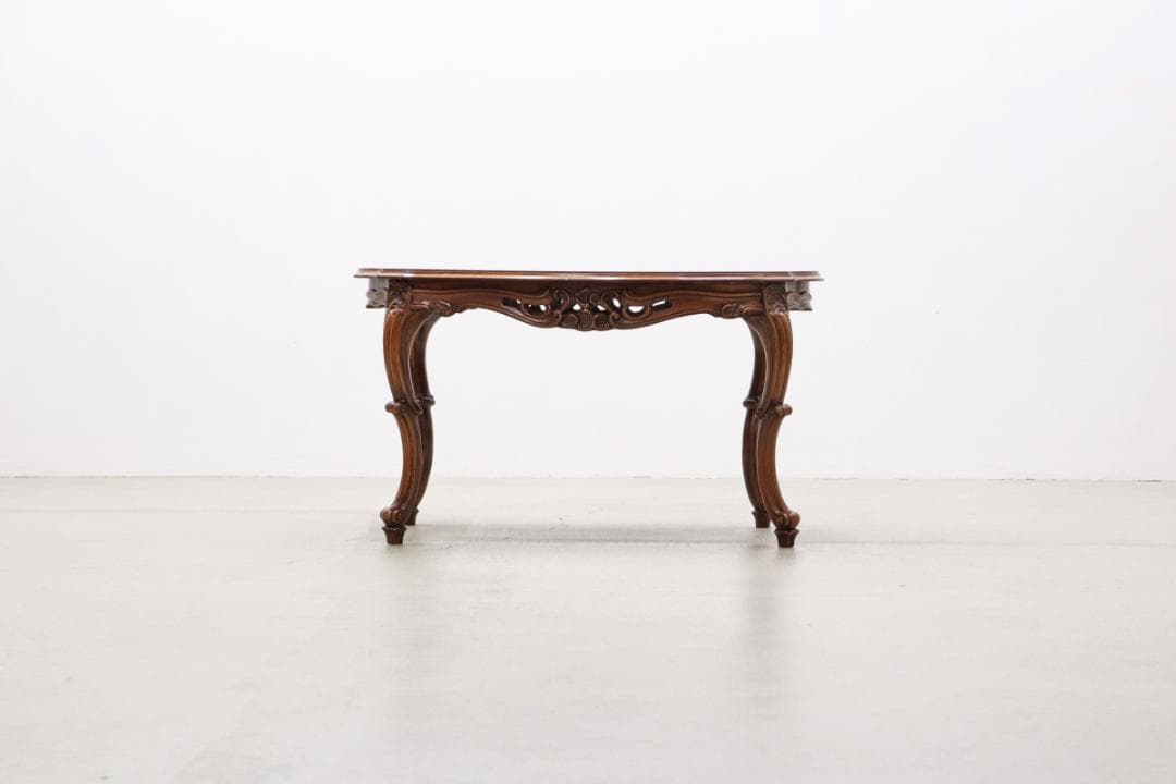 ヴィンテージ クラシカル オーバル センターテーブル サイドテーブル 1 猫脚