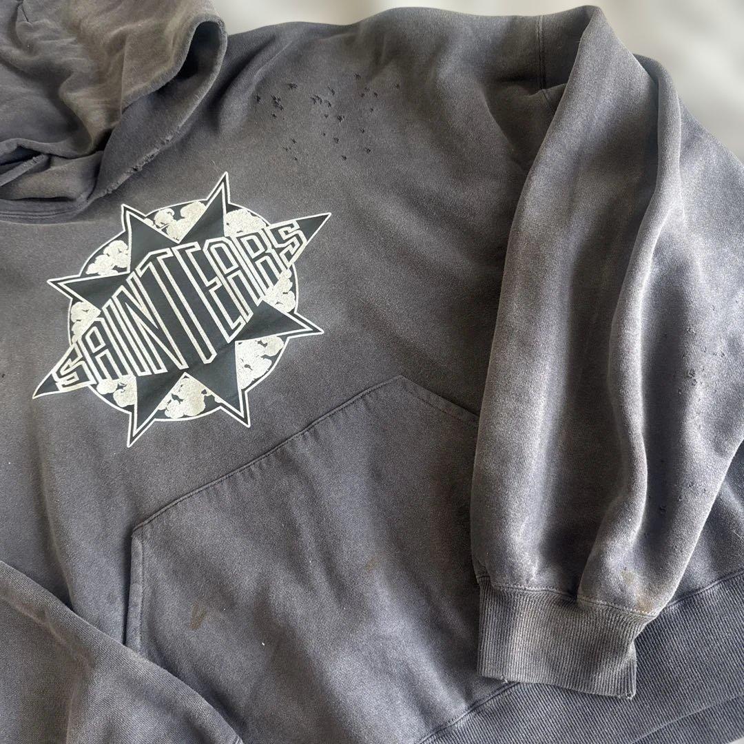 セントマイケル　デニムティアーズ　パーカー　L