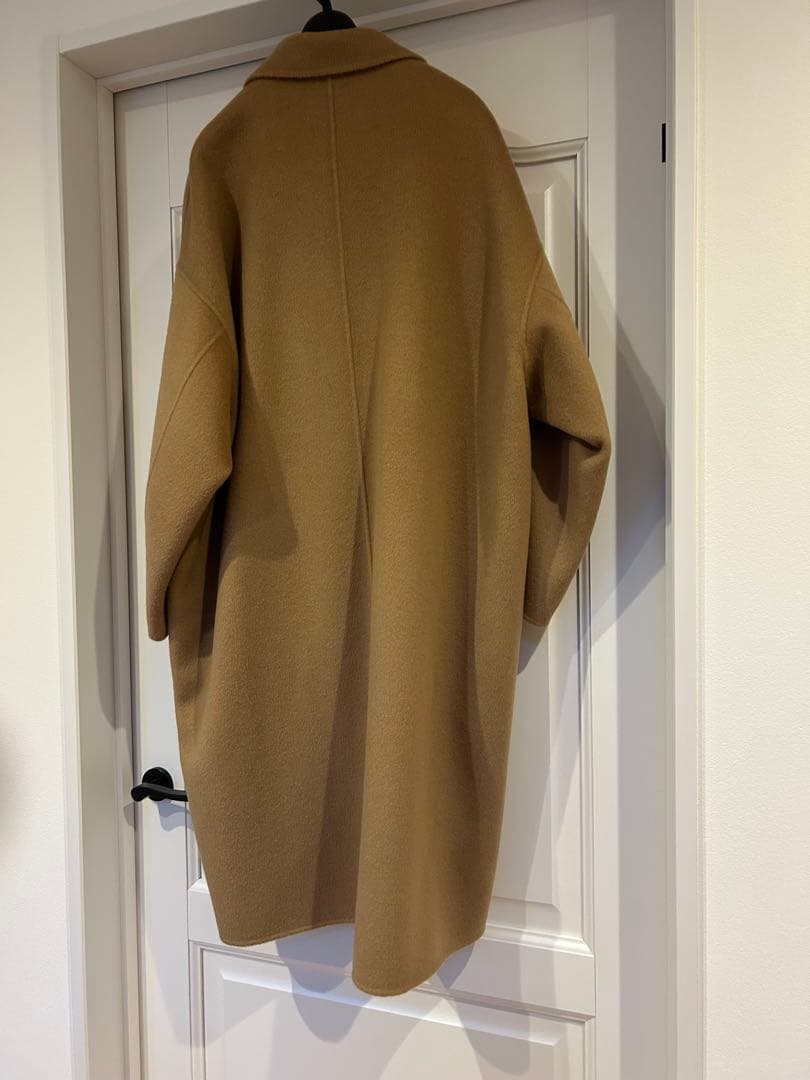 evernavy リバーロングコクーンコートM キャメル