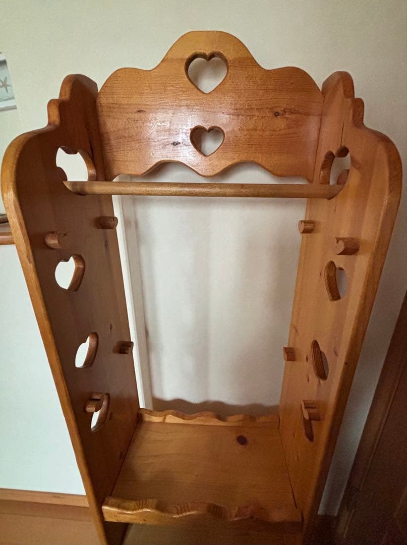 ＊キッズ用ハンガーラック＊カントリー家具＊ハンドメイド木工＊入園準備に＊