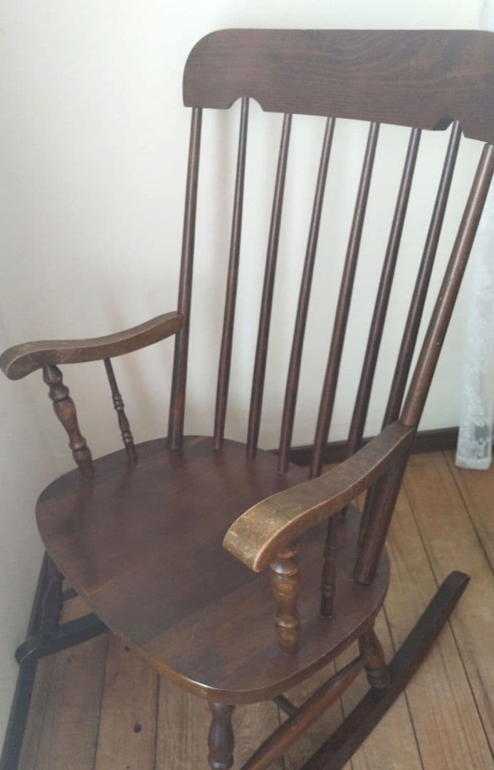 ※直接引き取りorたのメル便※　かしわ ロッキングチェア　※購入前メッセージ必須