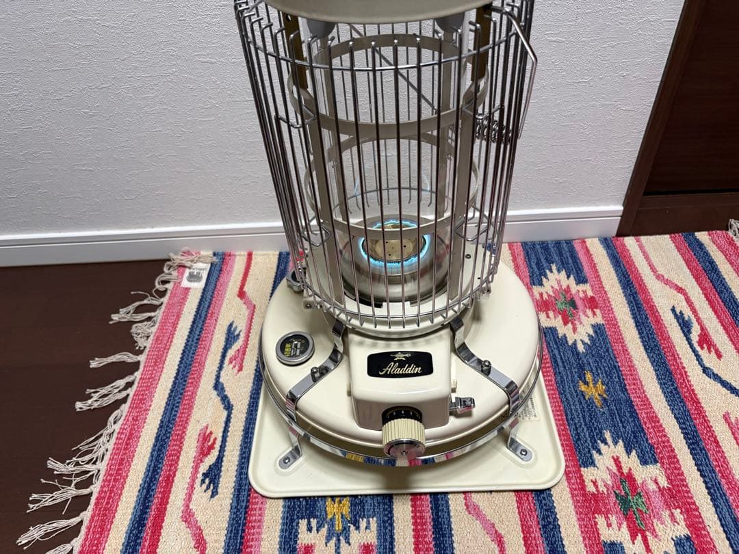 アラジンストーブ39型　ガラスチムニー　チムニーガード付　bf3902