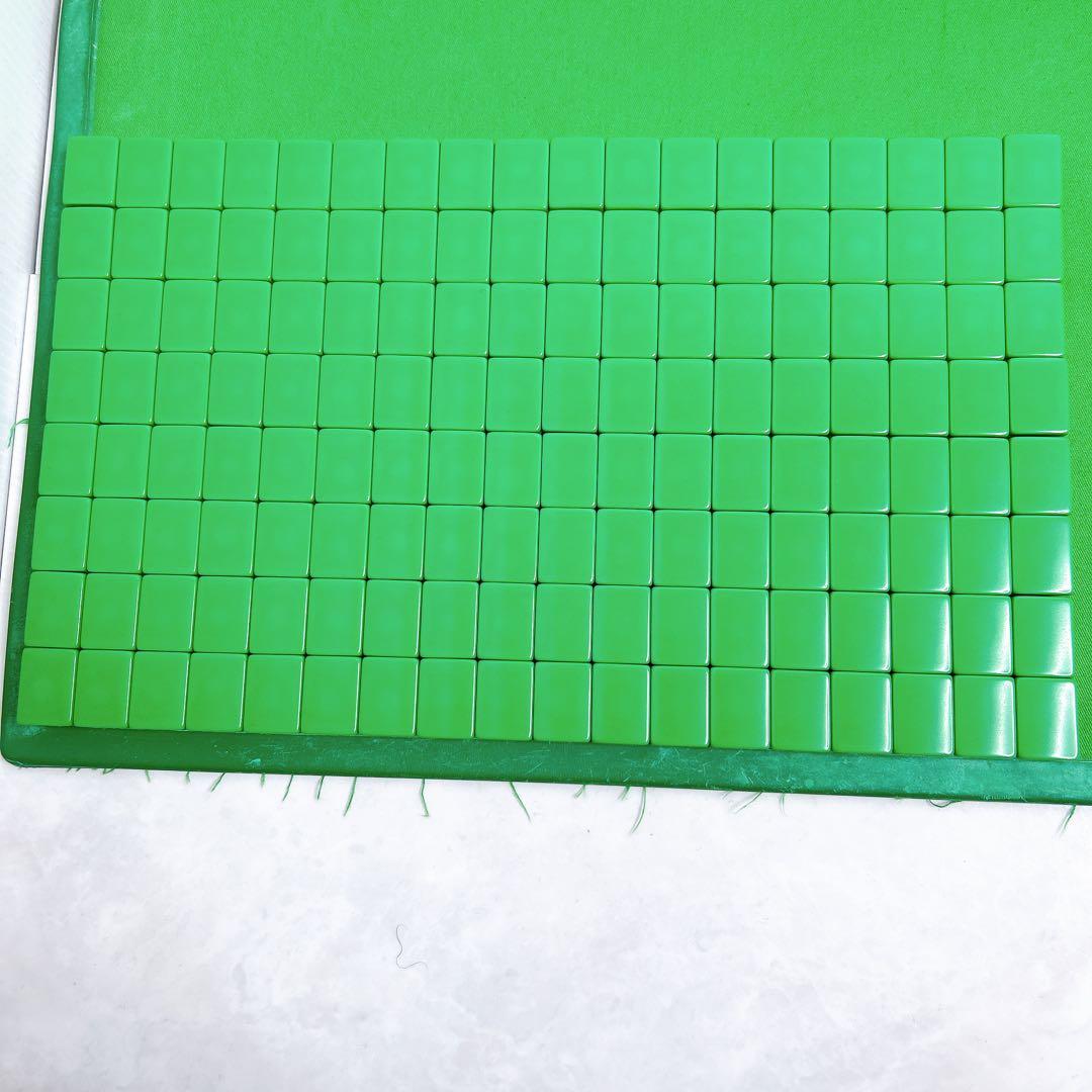 ミズノ　丸一　麻雀牌　背緑