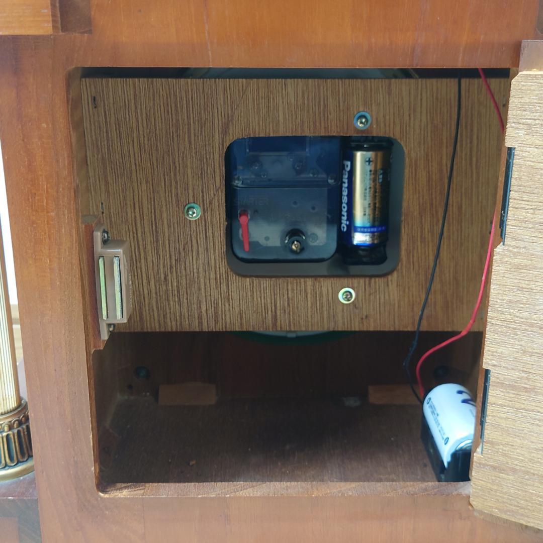 【難あり】 シチズン 水晶時計 リズムクォーツ 大型 置時計 44×35cm