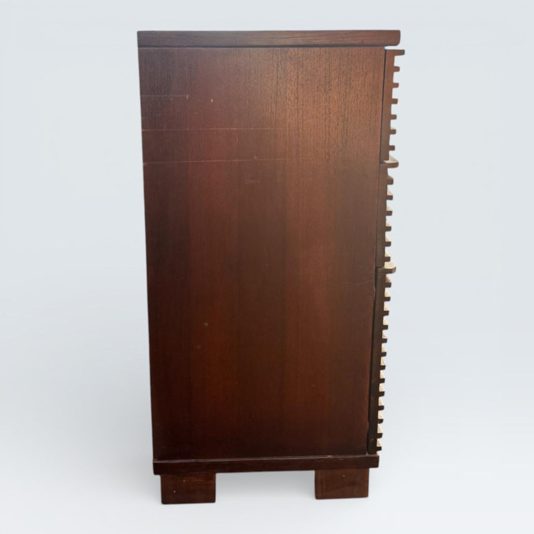 ルーバーキャビネット 幅85cm 木製 リビングボード 隠せる収納