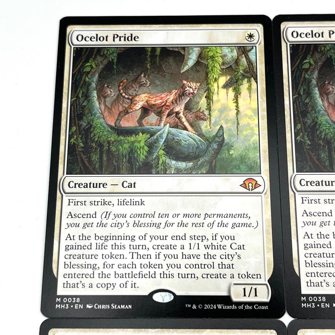 オセロットの群れ　4枚セット　英語　MTG