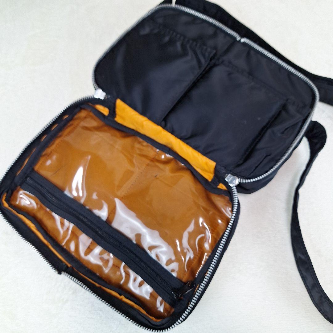 PORTER 2層式　タンカー ショルダーバッグ 男女兼用　ブラック　Sサイズ