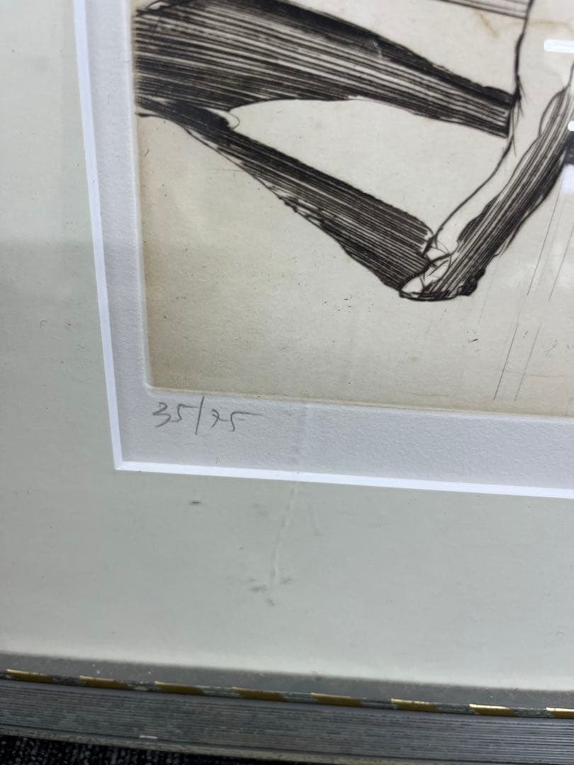 リトグラフ　クロード・ワイズバッシュ　「ソリスト」　直筆サイン　35/75